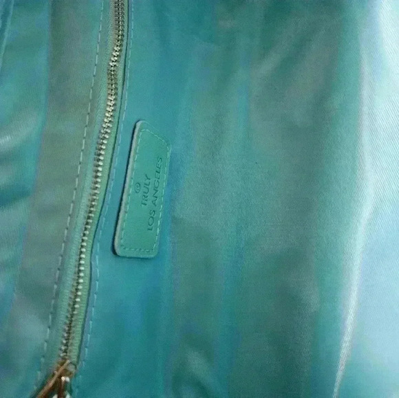 TRULY Los Angeles Cosmetcs bag. Mint green in color. - Picture 7 of 10